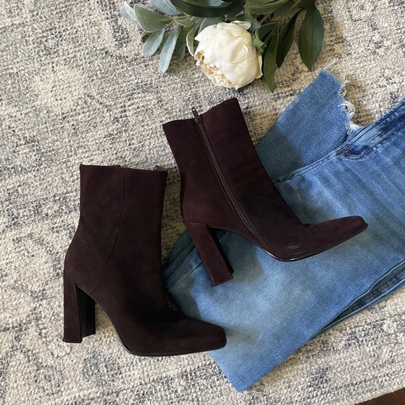 80’s Leather Booties Shoes by Via Spiga